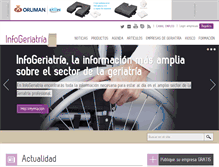 Tablet Screenshot of infogeriatria.com